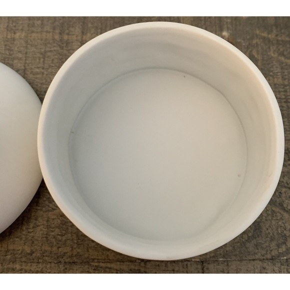 Teddy Beddy Bear Porcelain Round Trinket Jewelry Box with Cover 1982 Enesco - Picture 10 of 13